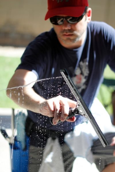 Commercial window cleaning by PomJod Cleaning Inc